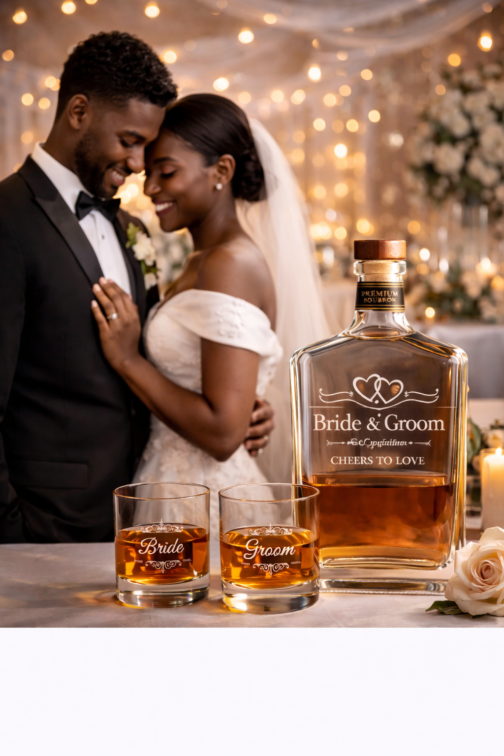 Custom Special Occasion  Engraved Bourbon Bottle - Personalized