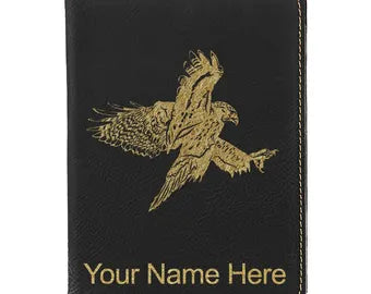 Custom Logo RFID Blocking Leather Passport Holder - Personalized Travel Wallet