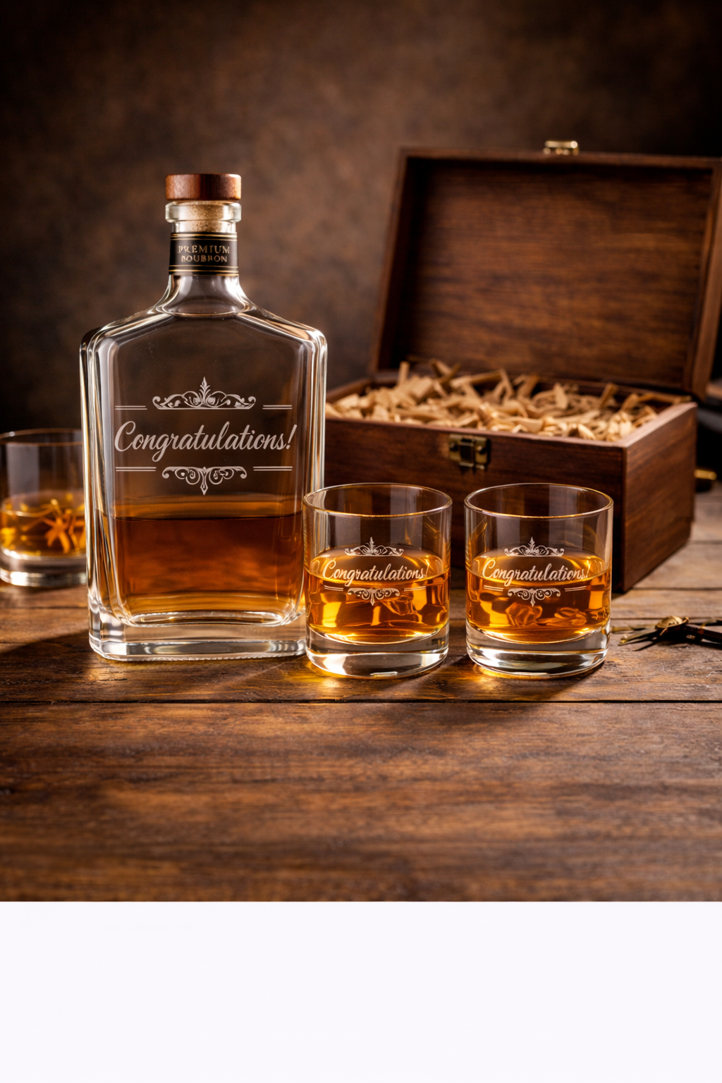 Custom Special Occasion  Engraved Bourbon Bottle - Personalized